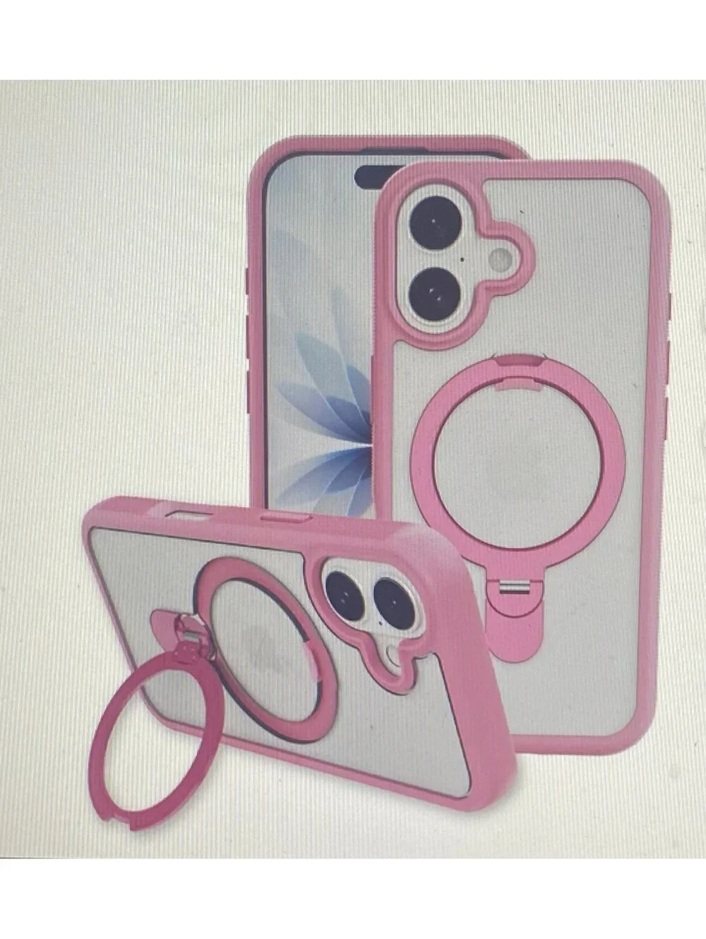 Onn Case for iPhone 17 Pink/Frosted Clear